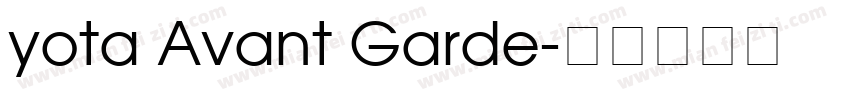 yota Avant Garde字体转换